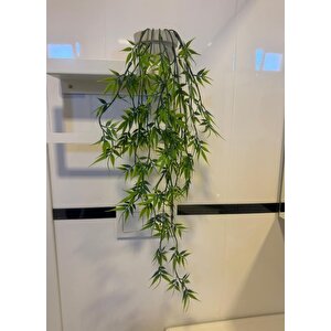 3lü Set Yapay Çiçek Mini Saksıda Yeşil Sarkan Bitkiler 45cm