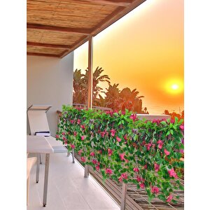 Yapay Çiçek Fuşya Begonvil Li Mor Çit Balkon Saksısı 55*35cm 70cm Sarkar