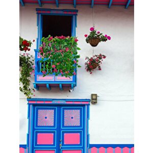 Yapay Çiçek Fuşya Begonvil Li Mor Çit Balkon Saksısı 55*35cm 70cm Sarkar