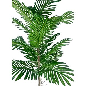 Yapay Ağaç Palmiye 16yaprak Areka Ağacı Siyah Saksıda Tek Gövdeli 150*70cm