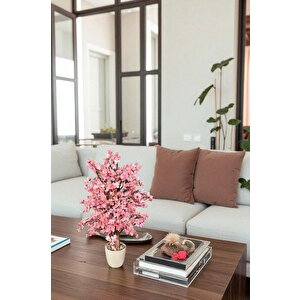 Yoğun Yapraklı 60 Cm Yapay Sakura Bahar Dalı ağacı