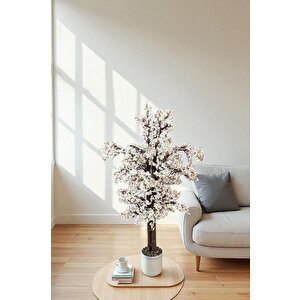 Yoğun Yapraklı 100 Cm Yapay Sakura Bahar Dalı Ağacı Premium