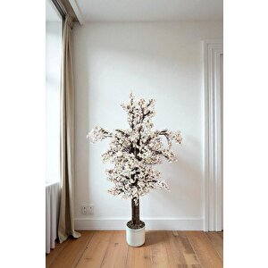 Yoğun Yapraklı 100 Cm Yapay Sakura Bahar Dalı Ağacı Premium