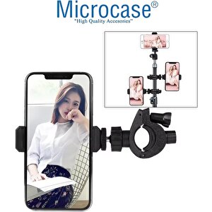 3 Telefon Başlıklı 2.1 Metre Uzayabilen Yükseklik Ve Açı Ayarlı Youtuber & Influencer Çekim Tripodu Standı Al5035