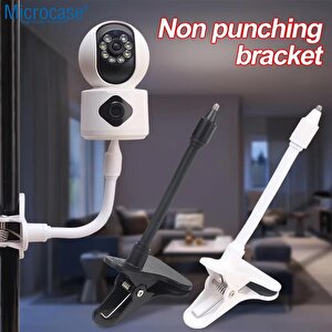 Microcase Kıskaç Tutacaklı 1/4 Vida Girişli Esnek Web Kamera Bebek Kamerası Tutucu - Al5013