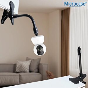 Microcase Kıskaç Tutacaklı 1/4 Vida Girişli Esnek Web Kamera Bebek Kamerası Tutucu - Al5013