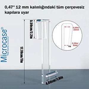 Sağlam Pleksi Malzemeden Şık Banyo Duşakabin Mutfak Vb Alanlar İçin Askılık 1 Adet - Al4991