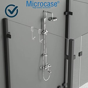Microcase Sağlam Pleksi Malzemeden Şık Banyo Duşakabin Mutfak Vb Alanlar İçin Askılık 1 Adet - Al4991