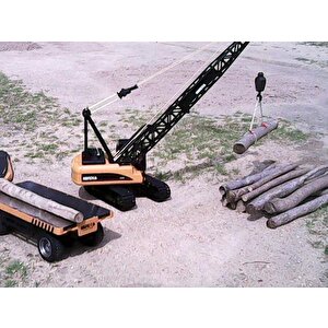 Huina 1572 1/14 15ch Yüksek Kalite Rc Model Ekskavatör Paletli Kancalı Vinç Uzaktan Kumandalı Metal İş Makinesi - 2.4g Sesli&işıkl