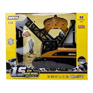 Huina 1572 1/14 15ch Yüksek Kalite Rc Model Ekskavatör Paletli Kancalı Vinç Uzaktan Kumandalı Metal İş Makinesi - 2.4g Sesli&işıkl