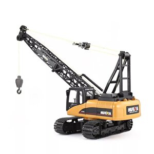 Huina 1572 1/14 15ch Yüksek Kalite Rc Model Ekskavatör Paletli Kancalı Vinç Uzaktan Kumandalı Metal İş Makinesi - 2.4g Sesli&işıkl