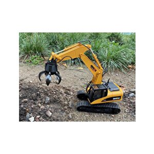 Huina 1571 1/14 Yüksek Kalite 15ch Rc Model Grabber Paletli Ekskavatör Kavrayıcı Kollu Uzaktan Kumandali İş Makinesi -2.4g Sesli&i
