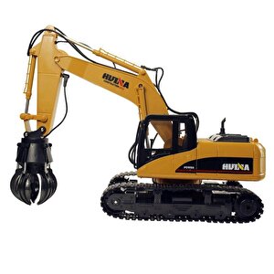Huina 1571 1/14 Yüksek Kalite 15ch Rc Model Grabber Paletli Ekskavatör Kavrayıcı Kollu Uzaktan Kumandali İş Makinesi -2.4g Sesli&i