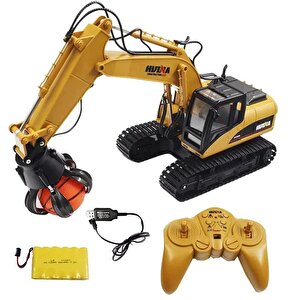 Huina 1571 1/14 Yüksek Kalite 15ch Rc Model Grabber Paletli Ekskavatör Kavrayıcı Kollu Uzaktan Kumandali İş Makinesi -2.4g Sesli&i