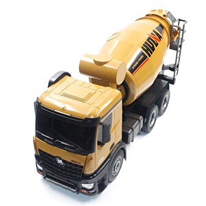 Huina 1574 1/14 10 Kanal Yüksek Kalite Rc Model Çimento Mikseri Kamyon Uzaktan Kumandalı İş Makinası - 2.4g Full Fonksiyon Sesli V