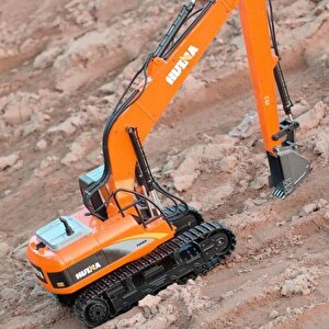 Huina 1551 1/14 Yüksek Kalite 15ch Rc Model Ekskavatör Paletli Kepçe Kazıcı Uzaktan Kumandalı Rc İş Makinesi - 2.4g Full Fonksiyon