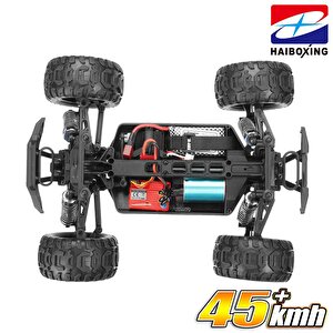Haiboxing Rc 1/16 Destroyer 45km+ Sürat Uzaktan Kumandalı Model Rc Model Araba Rtr Elektrikli 4wd Brushless Fırçasız Truggy Truck