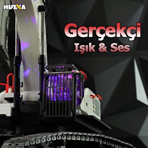Huina 1594 1/14 Profesyonel 22 Kanal Rc Model 4 Farklı Metal Kepçeli Ekskavatör Kepçe Kazıcı Uzaktan Kumandalı İş Makinesi -2.4g S