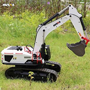 Huina 1594 1/14 Profesyonel 22 Kanal Rc Model 4 Farklı Metal Kepçeli Ekskavatör Kepçe Kazıcı Uzaktan Kumandalı İş Makinesi -2.4g S