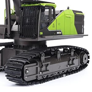 Huina 1593 1/14 Yüksek Kalite 22 Kanal Rc Model Metal Kepçeli Kazıcı Ekskavatör Uzaktan Kumandalı Çok Fonksiyonlu İş Makinesi -2.4