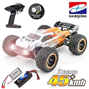 Haiboxing Rc 1/16 Destroyer 45km+ Sürat Uzaktan Kumandalı Model Rc Model Araba Rtr Elektrikli 4wd Brushless Fırçasız Truggy Truck