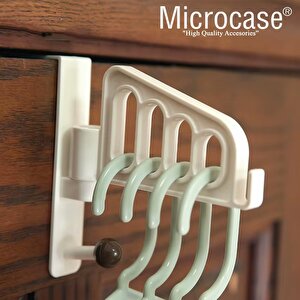 Microcase Sert Abs Plastik Kapı Arkası Döner Başlıklı Kancalı Takı Eşya Çanta Şapka Kıyafet Askısı 2 Adet - Al5015