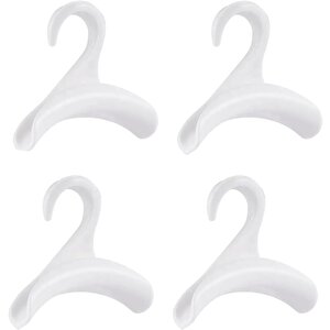 Sert Abs Plastik Portatif Mini Dolap İçi Çanta Askısı 4 Adet - Al5016