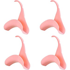 Microcase Sert Abs Plastik Portatif Mini Dolap İçi Çanta Askısı 4 Adet - Al5016