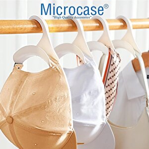Microcase Sert Abs Plastik Portatif Mini Dolap İçi Çanta Askısı 4 Adet - Al5016