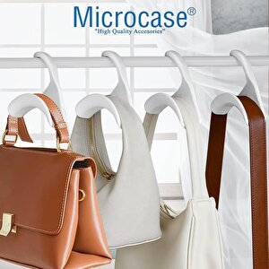 Microcase Sert Abs Plastik Portatif Mini Dolap İçi Çanta Askısı 4 Adet - Al5016