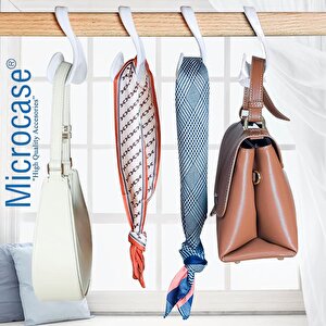 Microcase Sert Abs Plastik Portatif Mini Dolap İçi Çanta Askısı 4 Adet - Al5016