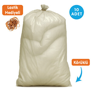 100x135 Cm Naylon Çuval Büyük Boy | 10 ADET | 120 Mikron Kalın, Körüklü, Taşınma Ve Depolama