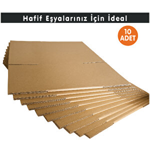25x25x20 Cm Koli-kutu | 10 ADET | Hafif Eşya Kolisi Tek Oluklu 3mm Karton Kutu