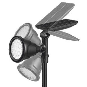 Helios HS-4003 Günışığı- 15W Solar Spot IP65 Çok Yönlü Kullanım Bahçe Aydınlatması
