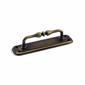 Metal Kapı Çekme Kolu Tutamağı Kulp Kulpları Dolap Mobilya Dolap Çekmece Antik Sarı Büyük 14.5 Cm