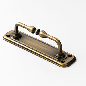 Metal Kapı Çekme Kolu Tutamağı Kulp Kulpları Dolap Mobilya Dolap Çekmece Antik Sarı Büyük 14.5 Cm