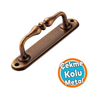 Metal Kapı Çekme Kolu 12 Cm Dolap Mobilya Dolap Çekmece Tutamağı Kulp Kulpları Eskitme Antik Bakır