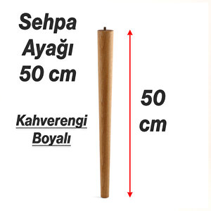 4 Adet Boyalı Ahşap Silindir Sehpa Ve Masa Ayağı Ayakları Aksesuarları Modern Tasarım 50 Cm
