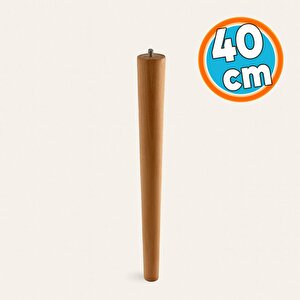 Ahşap Silindir Ayağı Kahverengi Boya Bohem Tarz Mobilya Masa Mobilya Aksesuar Ayak Dekoratif 40 Cm