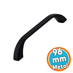 Metal Mutfak Mobilya Çekmece Mutfak Dolap Dolabı Kulpları Kapak Kulbu 9.6 Cm Kulp 96 Mm Siyah