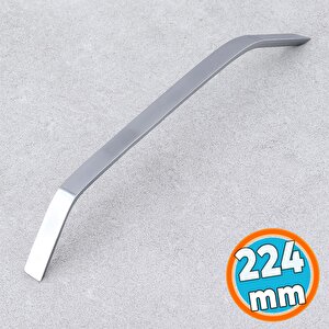 Metal Kulp 224 Mm - 22.4 Cm Mobilya Çekmece Mutfak Dolabı Dolap Kulpları Kulb Kulpu Krom Gümüş
