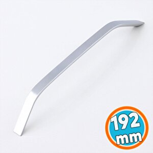 Mobilya Çekmece Mutfak Dolabı Dolap Kulpları Kulbu Kulpu Krom Gümüş Metal Kulp 192 Mm - 19.2 Cm