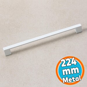 Metal Kulp 224 Mm-22.4 Cm Mobilya Çekmece Mutfak Dolabı Dolap Kulpları Kulbu Kulpu Beyaz Renk