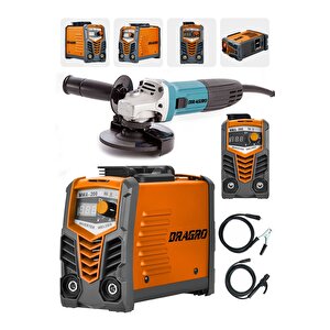 Profesyonel Çift Kartlı 250 Amper Invertör Kaynak Makinası 3000 W Taşlama