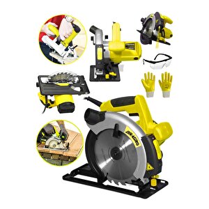Dragro Alman Pro 4200 Watt Lazerli Bakir Sargili Metal Şanzuman Sunta Kesme Daire Testere Makinesi 185 Mm