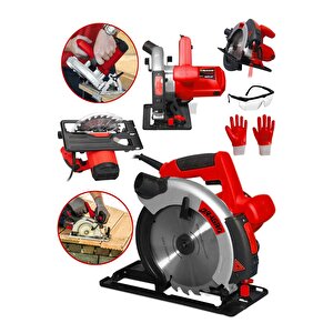 Dragro Alman Pro 4200 Watt Lazerli Bakir Sargili Metal Şanzuman Sunta Kesme Daire Testere Makinesi 185 Mm