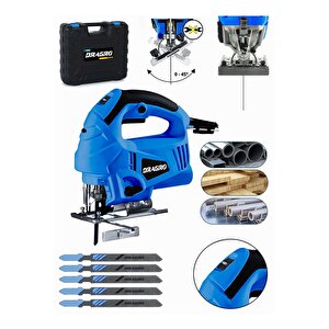 Dragro Germany Technology 4000 Watt Lazerli Profesyonel Devir Ayarlı Dekupaj Testere Çantalı 5 Uçlu