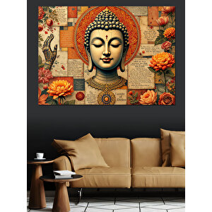 Buda Portresi Dekoratif Kanvas - Mdf Ahşap Tablo