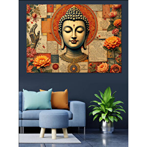 Buda Portresi Dekoratif Kanvas - Mdf Ahşap Tablo