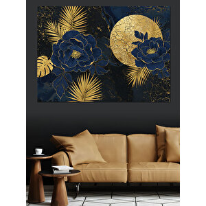 Altın Gece Dekoratif Kanvas - Mdf Ahşap Tablo 35x50 cm